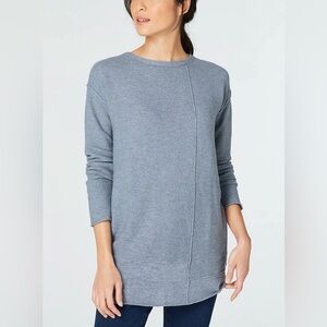 J. Jill 100% Cotton Mixed Texture Long Sleeve Size XS